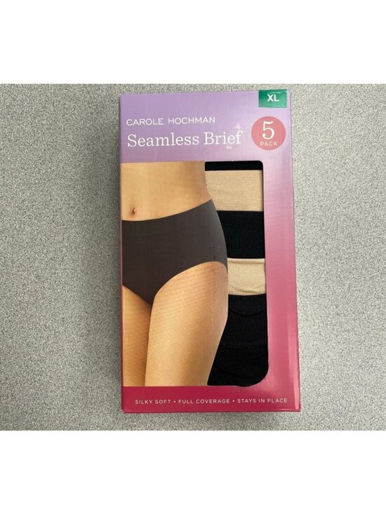 Carole Hochman Other - NWT Carole Hochman Women's XL Seamless Brief 5-Pack Silky Soft  J1871